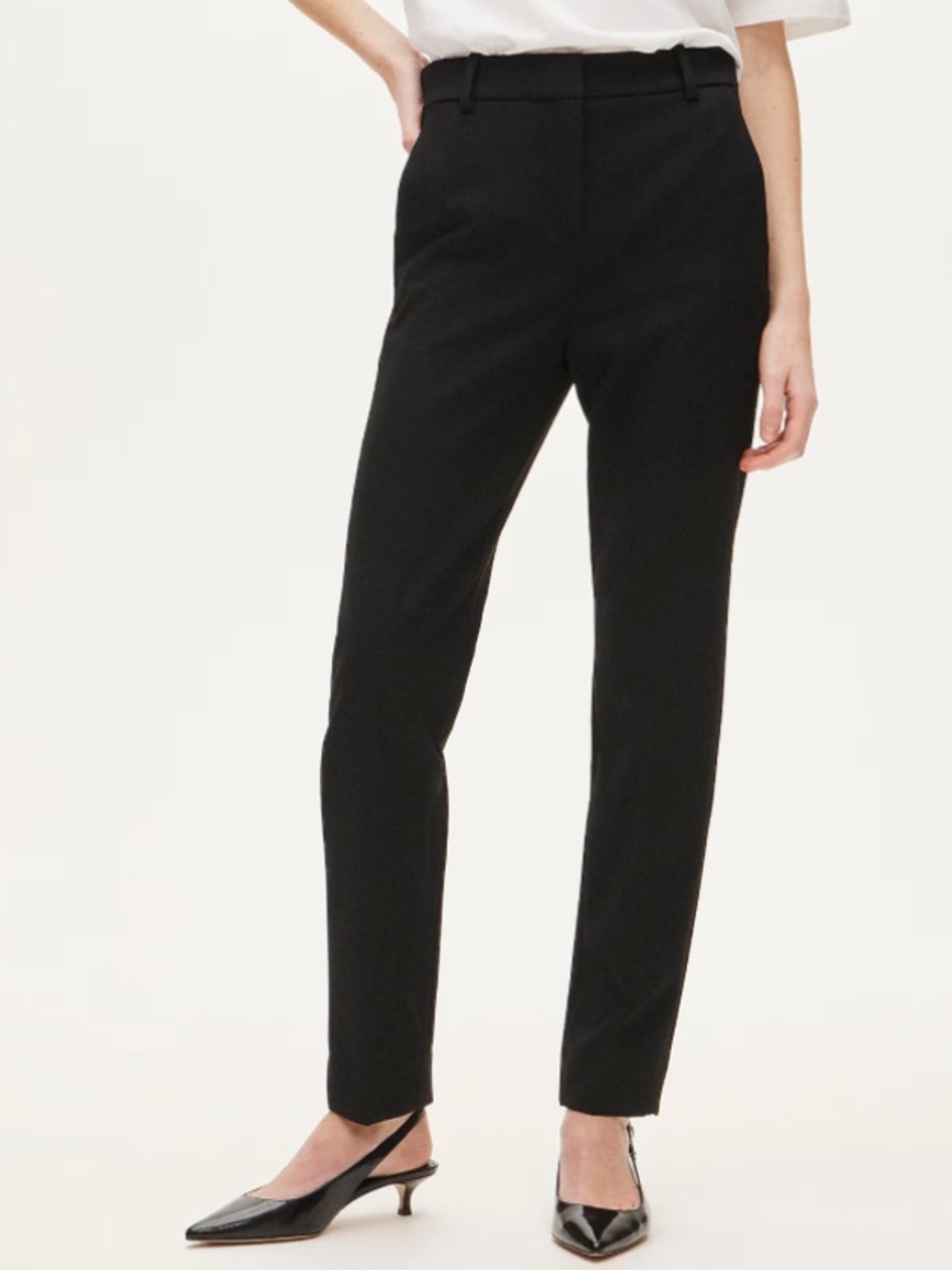 NWOT Black J. Crew 360 Cameron Pants, Size 0P